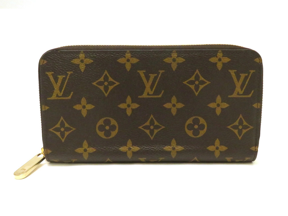LOUIS VUITTON Wallet Accessories Long Zippy Monogram Coquelicot Red